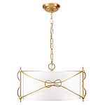 Люстра в форме цилиндра с белым тканевым абажуром Simple Knot варинант исполнения - 1 | Loft Concept в Нижнем Новгороде