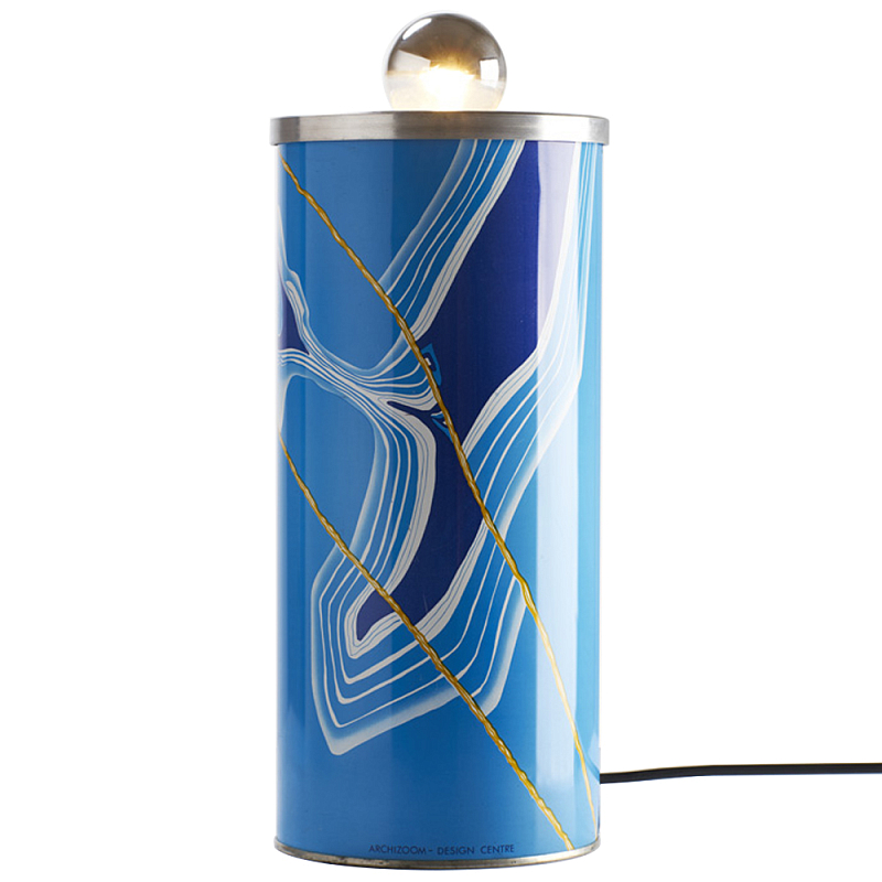 Настольная дизайнерская лампа Poltronova Sempronio Table Lamp Голубой Синий в Нижнем Новгороде | Loft Concept 