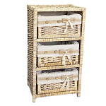 Стеллаж для детской с плетенным выдвижными корзинами Bow варинант исполнения - 1 | Loft Concept в Нижнем Новгороде