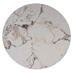 Стол журнальный круглый керамогранит белый Keramos варинант исполнения - 2 | Loft Concept в Нижнем Новгороде