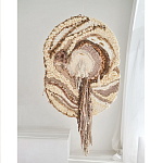 Овальный Современный Гобелен Абстракция в бежевых тонах Shallow варинант исполнения - 4 | Loft Concept в Нижнем Новгороде