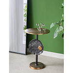 Столик приставной с абстрактным основанием и акцентом в виде золотистого диска Heavenly Space варинант исполнения - 6 | Loft Concept в Нижнем Новгороде