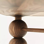 Обеденный стол деревянный с круглыми декоративными элементами на ножках Koko варинант исполнения - 3 | Loft Concept в Нижнем Новгороде