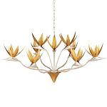 Люстра с плафонами в виде цветов Golden Bird of Paradise варинант исполнения - 4 | Loft Concept в Нижнем Новгороде