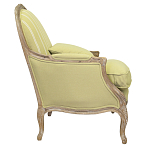 Кресло Ava Classical Armchair green striped flax варинант исполнения - 1 | Loft Concept в Нижнем Новгороде