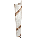 Торшер из перламутра на металлическом каркасе Indonesian Spiral 2 варинант исполнения - 3 | Loft Concept в Нижнем Новгороде