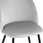 Мягкий стул в сером велюре Miruna Chair варинант исполнения - 7 | Loft Concept в Нижнем Новгороде