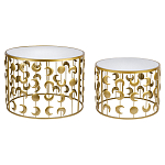 Набор из двух столов из металла Brass Symphony Moon варинант исполнения - 2 | Loft Concept в Нижнем Новгороде