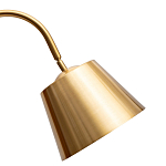 Торшер с мраморным столиком и золотым плафоном Ezio Floor Lamp варинант исполнения - 1 | Loft Concept в Нижнем Новгороде