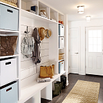 Потолочный светильник для ванных комнат со стеклянным плафоном и одной лампой Hinkley варинант исполнения - 2 | Loft Concept в Нижнем Новгороде