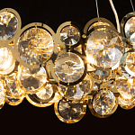 Люстра подвесная из золотых колец 57 см Golden Circles варинант исполнения - 5 | Loft Concept в Нижнем Новгороде