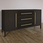 Буфет Primo с тремя ящиками и двумя фасадами Темный орех варинант исполнения - 2 | Loft Concept в Нижнем Новгороде