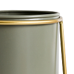 Кашпо из металла и латуни Elegance Elevated Planters оливковое  варинант исполнения - 3 | Loft Concept в Нижнем Новгороде
