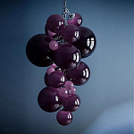 Люстра Grape Balls Сливовый цвет стекла варинант исполнения - 1 | Loft Concept в Нижнем Новгороде