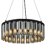 Люстра со стеклянными цилиндрическими плафонами Luminous Cylinders Smoky Round варинант исполнения - 1 | Loft Concept в Нижнем Новгороде