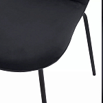 Стул черный с обивкой из велюра Black Archie Chair варинант исполнения - 6 | Loft Concept в Нижнем Новгороде
