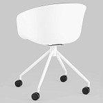 Офисное кресло из пластика с мягким сиденьем Eggshell Grey варинант исполнения - 6 | Loft Concept в Нижнем Новгороде