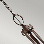 Люстра с белыми тканевыми абажурами в прозрачных стеклянных цилиндрах Kichler варинант исполнения - 15 | Loft Concept в Нижнем Новгороде