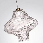 Подвесной светильник с плафоном из фактурного прозрачного стекла Light Ensemble варинант исполнения - 9 | Loft Concept в Нижнем Новгороде