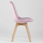 Стул с мягким велюровым сиденьем Arvika Pink варинант исполнения - 2 | Loft Concept в Нижнем Новгороде
