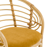 Кресло из ротанга с сиденьем из велюра Vini Rattan Armchair варинант исполнения - 5 | Loft Concept в Нижнем Новгороде