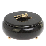 Шкатулка круглая из натурального камня змеевик Stone Casket варинант исполнения - 2 | Loft Concept в Нижнем Новгороде