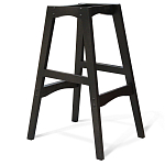 Барный стул со спинкой и подлокотниками на 4-х черных ножках Douglas Rhombus Коричневый Велюр варинант исполнения - 5 | Loft Concept в Нижнем Новгороде