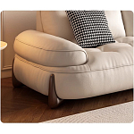 Диван кожаный с каркасом из массива дерева Furniture Medieval варинант исполнения - 1 | Loft Concept в Нижнем Новгороде