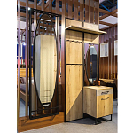 Зеркало овальное в металлической оправе в стиле лофт Urban Style Space варинант исполнения - 4 | Loft Concept в Нижнем Новгороде