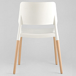 Пластиковый стул на ножках из массива бука Ferret White 4 шт варинант исполнения - 6 | Loft Concept в Нижнем Новгороде
