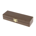 Ручка шариковая металлическая с гравировкой и красным фианитом в деревянной коробке Metal Pens варинант исполнения - 5 | Loft Concept в Нижнем Новгороде