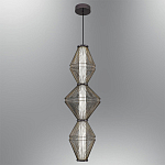 Подвесной светильник вертикальный с плетеным металлическим каркасом Metal Interweaving варинант исполнения - 1 | Loft Concept в Нижнем Новгороде