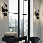Бра светодиодное из черно-белых дисков Contrast Sample варинант исполнения - 7 | Loft Concept в Нижнем Новгороде