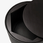 Черный приставной стол с местом для хранения Smart Textured Table варинант исполнения - 2 | Loft Concept в Нижнем Новгороде