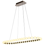 Люстра подвесная светодиодная с круглыми плафонами белого цвета PEARLS Suspension 100  варинант исполнения - 4 | Loft Concept в Нижнем Новгороде