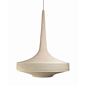 Подвесной вязаный бежевый светильник «Лампа Марракеша»