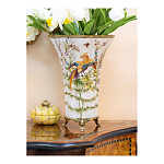 Ваза из фарфора с бронзовой стрекозой  Paradise Dragonfly варинант исполнения - 7 | Loft Concept в Нижнем Новгороде