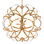 Люстра круглая в виде объёмного цветка Golden Flower Sphere варинант исполнения - 2 | Loft Concept в Нижнем Новгороде