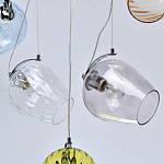 Люстра линейная с 5-ю разноцветными стеклянными плафонами Kaleido варинант исполнения - 12 | Loft Concept в Нижнем Новгороде