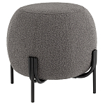 Пуф в ткани букле темно-серого цвета Pikelet варинант исполнения - 1 | Loft Concept в Нижнем Новгороде