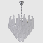Люстра с подвесками из рифленного стекла в форме капель Textured Glass Chandelier варинант исполнения - 4 | Loft Concept в Нижнем Новгороде