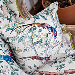 Подушка декоративная с изображением птицы в саду Beige Chinoiserie Birds in the Garden Cushion варинант исполнения - 2 | Loft Concept в Нижнем Новгороде