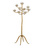 Торшер золотой в виде растения Golden Flower Glade варинант исполнения - 3 | Loft Concept в Нижнем Новгороде