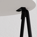 Стол приставной с 2-мя круглыми белыми столешницами ESSEL SIDE TABLE WHITE варинант исполнения - 2 | Loft Concept в Нижнем Новгороде