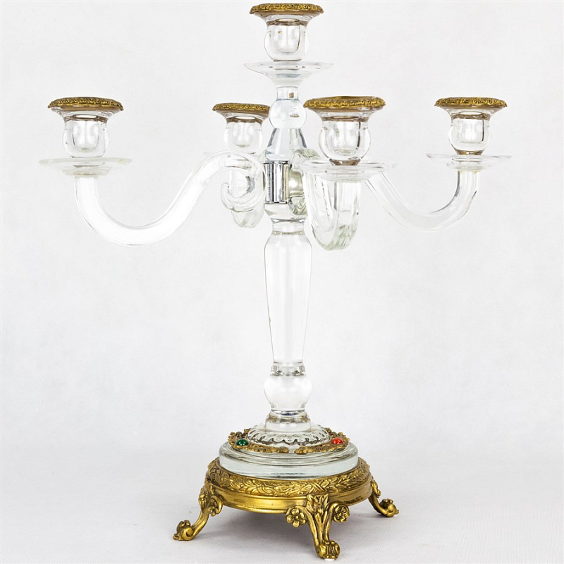 Подсвечник Transparent Candlestick Бронза Прозрачный (Transparent) в Нижнем Новгороде | Loft Concept 