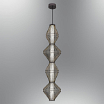 Подвесной светильник вертикальный с плетеным металлическим каркасом Metal Interweaving варинант исполнения - 2 | Loft Concept в Нижнем Новгороде