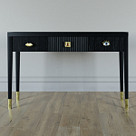 Дизайнерский Письменный стол Elsa Dreams Black с тремя ящиками варинант исполнения - 1 | Loft Concept в Нижнем Новгороде