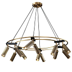 Люстра круглая с медными фактурными плафонами Trustworthiness варинант исполнения - 1 | Loft Concept в Нижнем Новгороде