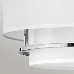 Потолочный светильник с двухслойным белым текстильным абажуром Hinkley варинант исполнения - 11 | Loft Concept в Нижнем Новгороде