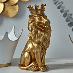 Статуэтка лев с детализированной гривой и изящной короной Lion Crown  варинант исполнения - 5 | Loft Concept в Нижнем Новгороде